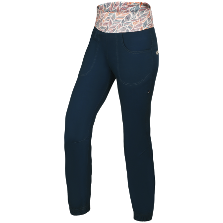 Damenhose Ocún Sansa Pants blau/rot Blue Moonlit Ocean