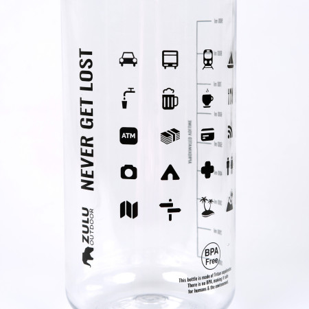 Flasche Zulu Travel Tritan Wide 1L