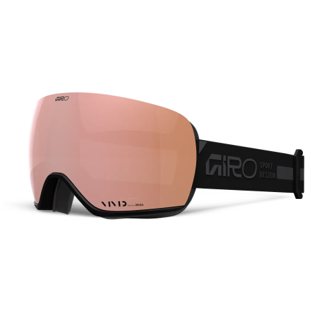 Damen Ski-Brille Giro Article II W Black Rails-Vivid Rose Gold/Vivid Infrared