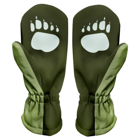 Kinder-Softshellhandschuhe WAMU Khaki