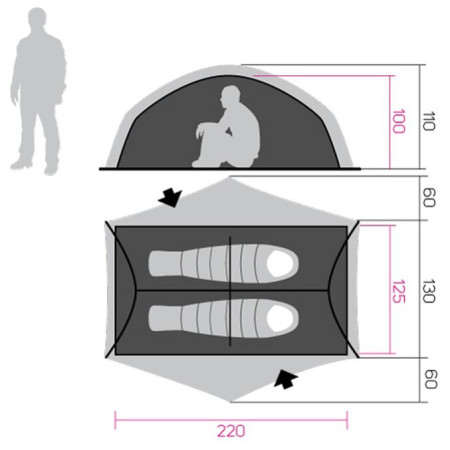 Ultraleichtes Zelt Hannah Tercel 2 Light