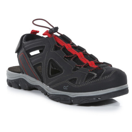Herrensandalen Regatta Westshore III schwarz/rot Black/TruRed