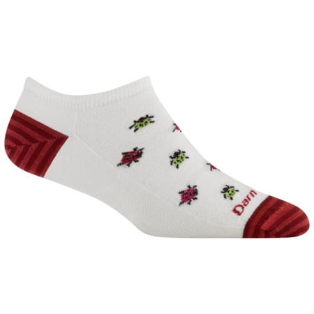 Damensocken Darn Tough Lucky Lady No Show Lightweight weiß white