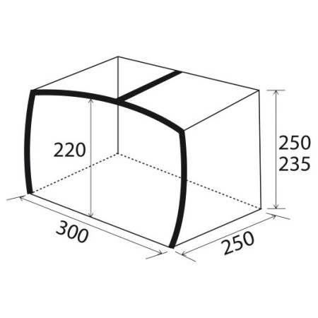 Vordach Brunner Skia 300 Aerocampin