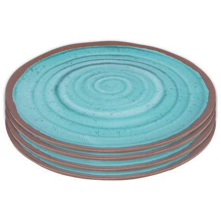 Teller-Set Bo-Camp Dinner plate Halo 4 ks türkis aqua