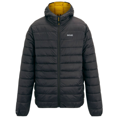 Herren-Steppjacke Regatta Hooded Marizion grau/gelb Ash(Sunset)