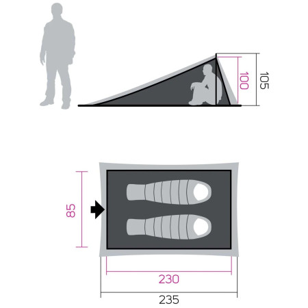 Wanderzelt Hannah Mesh Tent 1