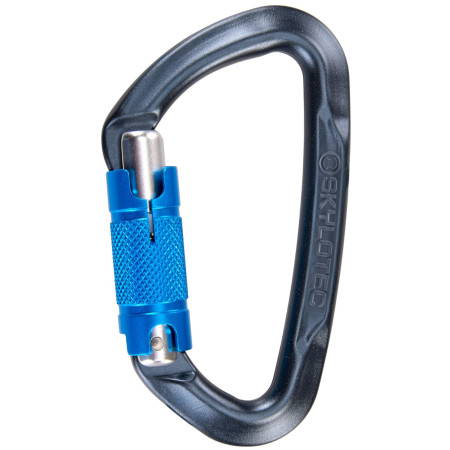 Karabiner Skylotec Lime WG (twistlock) grau/blau Anthracite/Blue