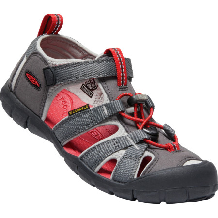 Kindersandalen Keen Seacamp II CNX K grau/rot magnet/drizzle