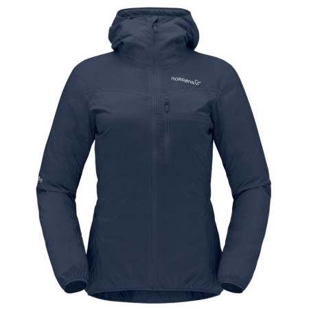Damenjacke Norrona falketind aero60 Zip Hood dunkelblau Indigo Night