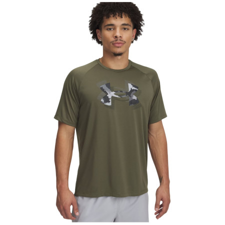 Herren-T-Shirt Under Armour M Tech Print Fill SS grün Marine OD Green / / Black