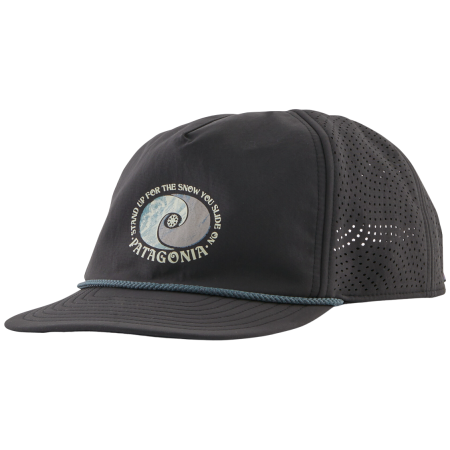 Baseballmütze Patagonia Snowfarer Cap schwarz Snowstitcher Drift: Ink Black