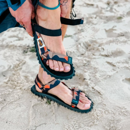 Herrensandalen Gumbies Scrambler Khaki a Orange