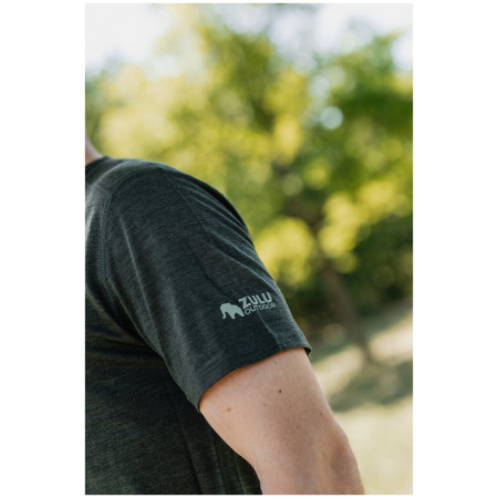 Herren-T-Shirt Zulu Merino Fire 160 Short Comfy