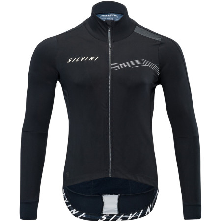 Herren Fahrradjacke Silvini Ghisallo schwarz/weiß Blackwhite