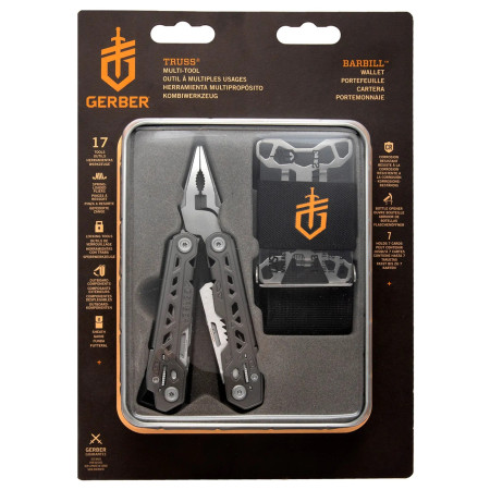 Geschenkset Gerber Truss + Wallet grau