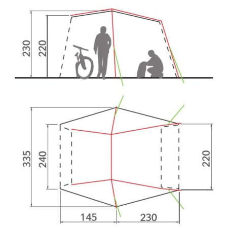 Vorzelt Vaude Drive Van