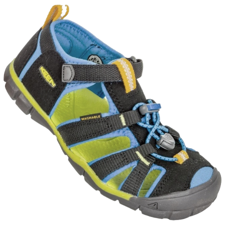 Kindersandalen Keen Seacamp II CNX JR schwarz Black/BrilliantBlue