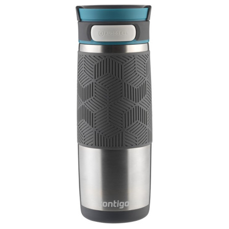Thermotasse Contigo Transit 470ml schwarz/silber biscay bay