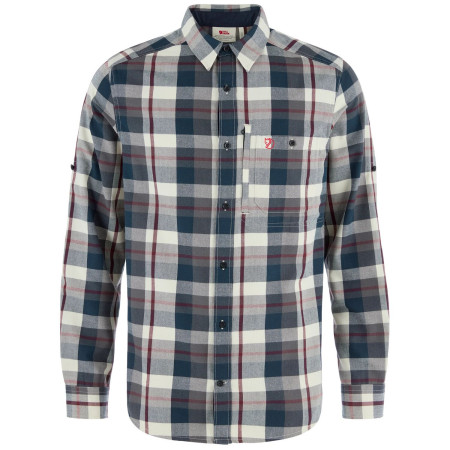 Herrenhemd Fjällräven Fjällglim Regular Shirt M blau Dark Navy-Chalk White