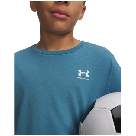 Kinder-T-Shirt Under Armour B SPORTSTYLE LC SS Blue