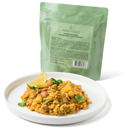 Fertigessen Food Force Hühnchen-Curry-Soße mit Reis 300 g