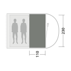 Zeltteppich Outwell Cozy Carpet Sky 2