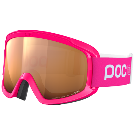 Kinder Skibrille POC POCito Opsin rosa Fluorescent Pink/Partly Sunny Light Orange