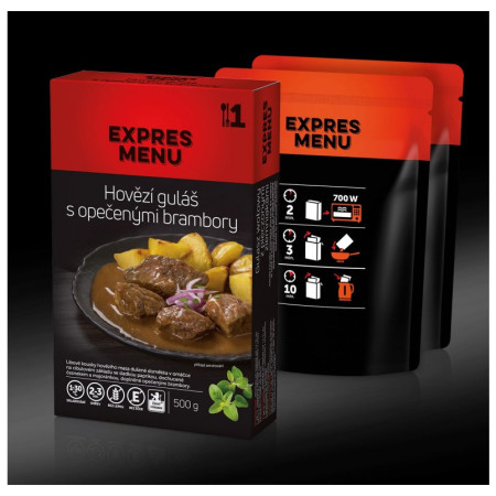 Fertigessen Expres menu KM Rindergulasch mit Bratkartoffeln