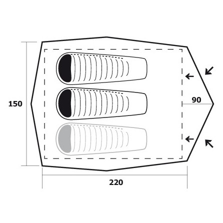 Wanderzelt Trimm Comet