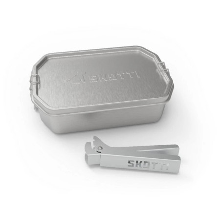 Essensbox SKOTTI Box 1L silber ocelová