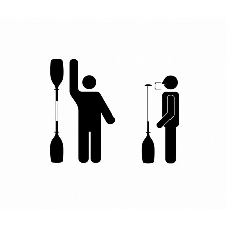 Paddel Gumotex 702.2 Asymetric kayak - zweiteilig