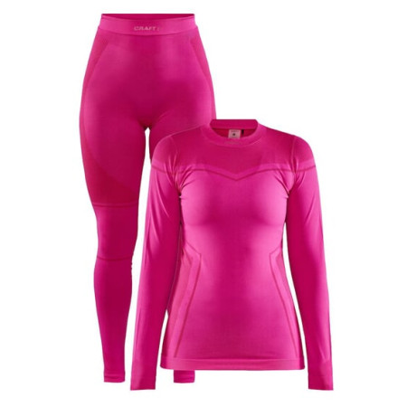 Damen Funktionsset Craft Core Dry Fuseknit rosa