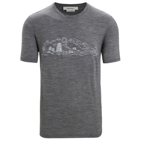 Herren-Funktionsshirt Icebreaker Tech Lite II SS Tee Nature Sprint grau Gritstone Heather