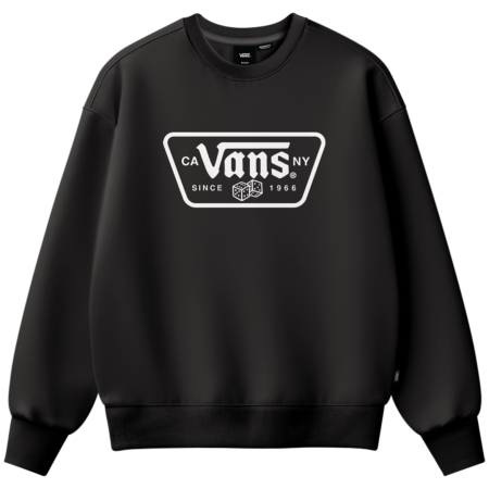 Herren-Sweatshirt Vans Knu Patch Crew schwarz Black