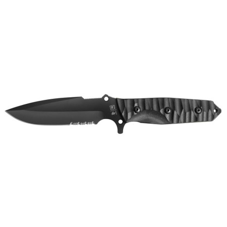Messer TB OUTDOOR Maraudeur Survival Knife G10 Serrated schwarz