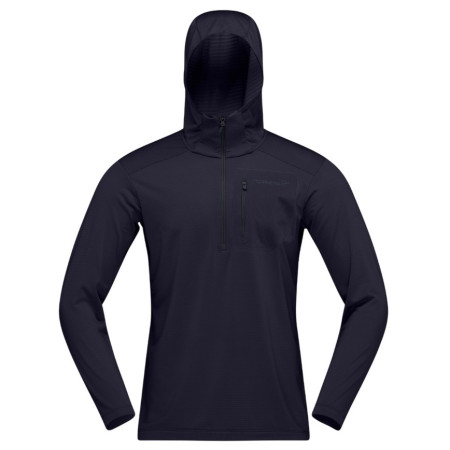 Herren Funktions-Sweatshirt Norrona falketind warm1 Hood schwarz Caviar Black