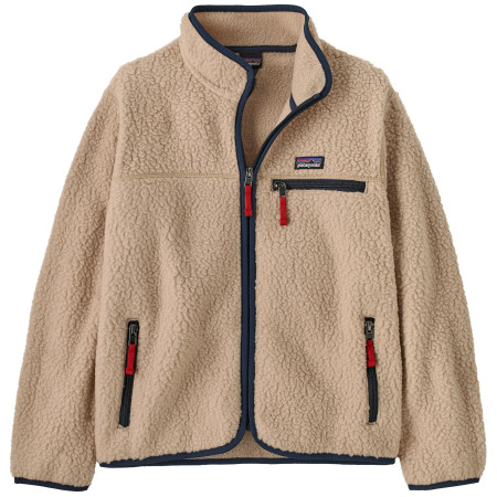 Kinder-Sweatshirt Patagonia K's Retro Pile Jacket - Valley Khaki beige/blau Valley Khaki