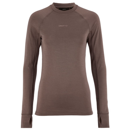 Damen-Funktionsshirt Craft Wool Comfort Rn LS W braun Brown