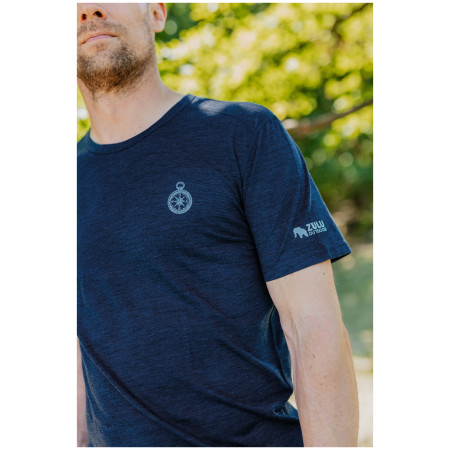 Herren-T-Shirt Zulu Merino Quest 160 Short Comfy