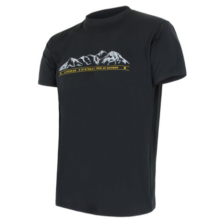 Herren-T-Shirt Sensor PT Coolmax Fresh Hory kr.r. schwarz Black