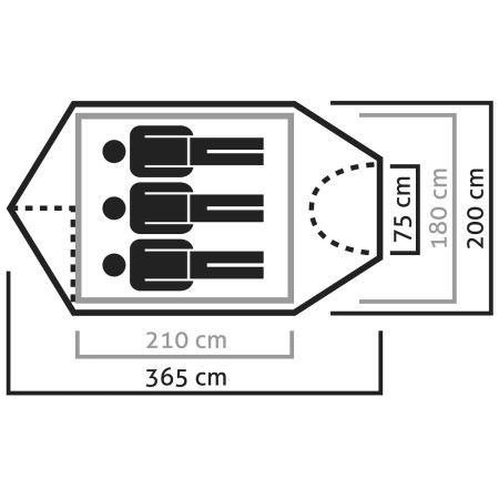 Wanderzelt Salewa Sierra Leone III Tent