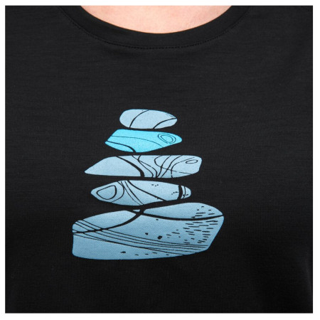 Damen-T-Shirt Sensor Merino Blend Stone