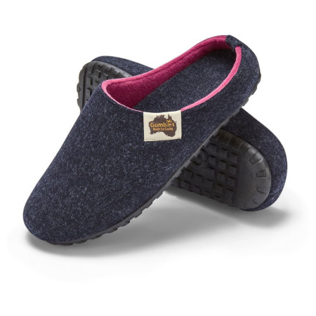 Damen-Pantoffeln Gumbies Outback Navy & Pink