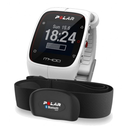 Armbanduhr Polar Hodinky M400 weiß White