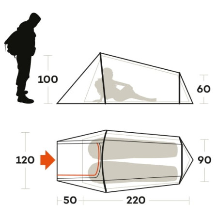 Ultraleichtes Zelt Ferrino Sling 2