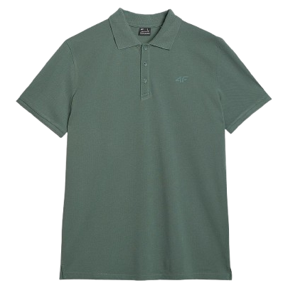Herren-T-Shirt 4F Polo Shirt M555 grün GREEN
