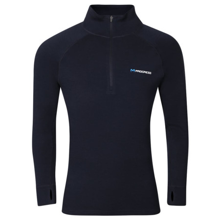 Herren Funktions-Sweatshirt Progress MT TRZ 250 schwarz/blau černo-modrá