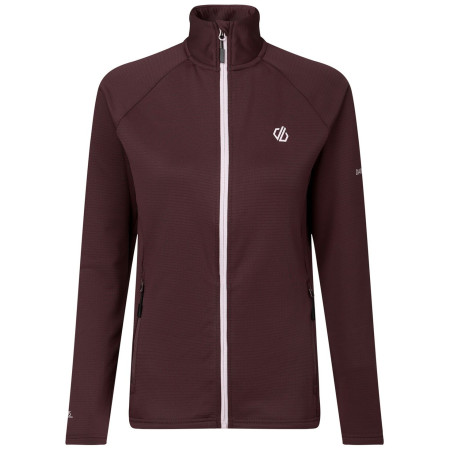 Damen Funktions-Sweatshirt Dare 2b Lowline Full Zip Core Stretch weinfarbe Huckleberry