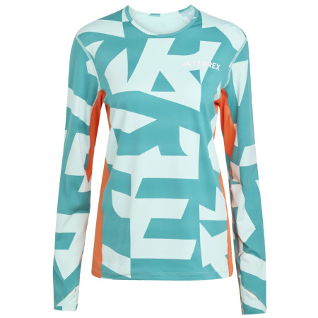 Damen-Funktionsshirt Adidas Multi Syn Ls Wa grün/orange